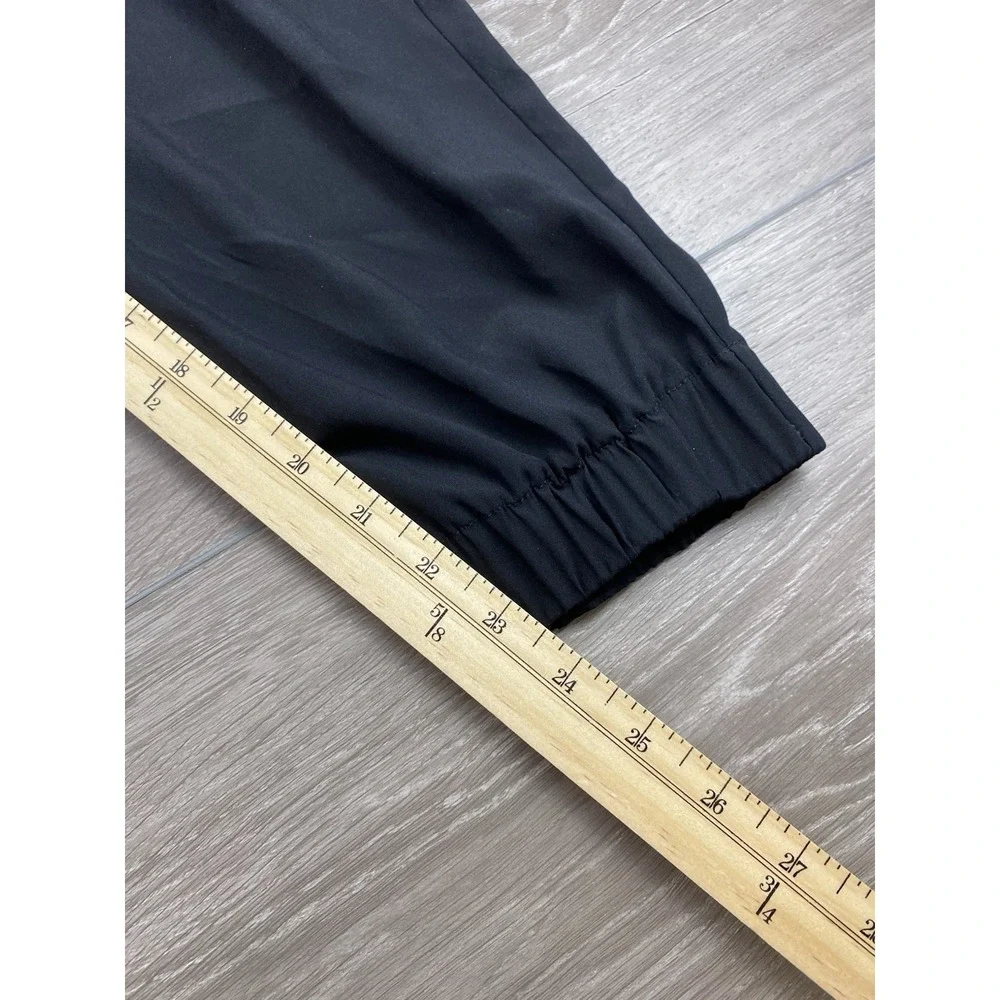 Ramy Brook Women's Silk Drawstring Jogger Pants Black Size Small‎